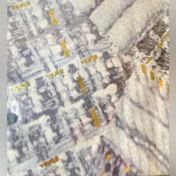 New le lux collection gray & gold print buckle stretch soft touch screen gloves - Picture 4 of 6